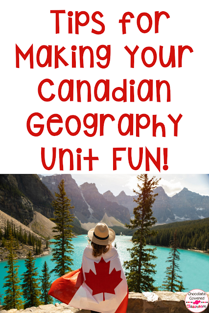 tips for teaching Canadian geography a blog post for upper elementary teachers