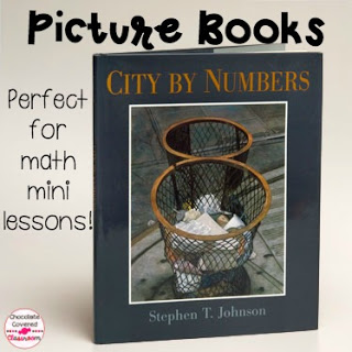 City By Numbers - incorporating picture books into math mini lessons - perfect for elementary school