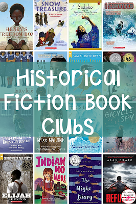 Are you an upper elementary teacher planning historical fiction book clubs? Do you need book club book suggestions to accompany your reading workshop historical fiction unit? If so, this blog post is for you. The books are all organized by guided reading level so that you can easily find books that will work for your students. Perfect for grade 4 and grade 5 reading classes. These are the best historical fiction books for kids. Your 4th and 5th grade students will love these novels!