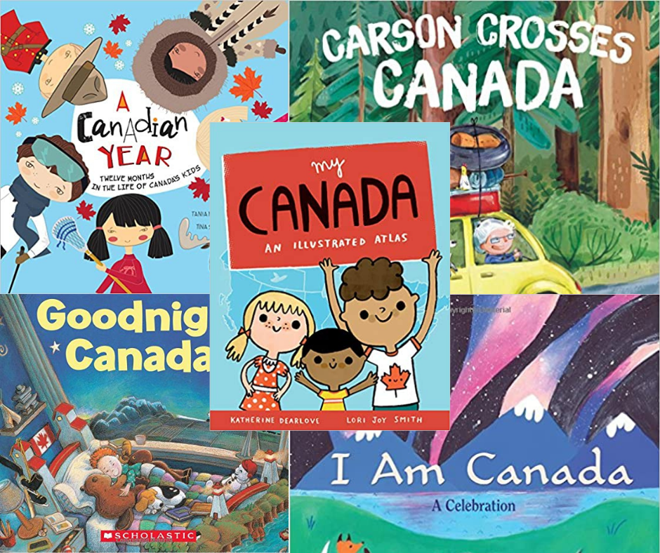 The 5 Best books for teaching Canadian Geography - Carson Crosses Canada, My Canada, Goodnight Canada, A Canadian Year, I am Canada