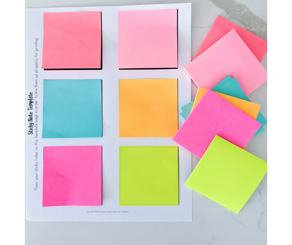 how to print on sticky notes guide