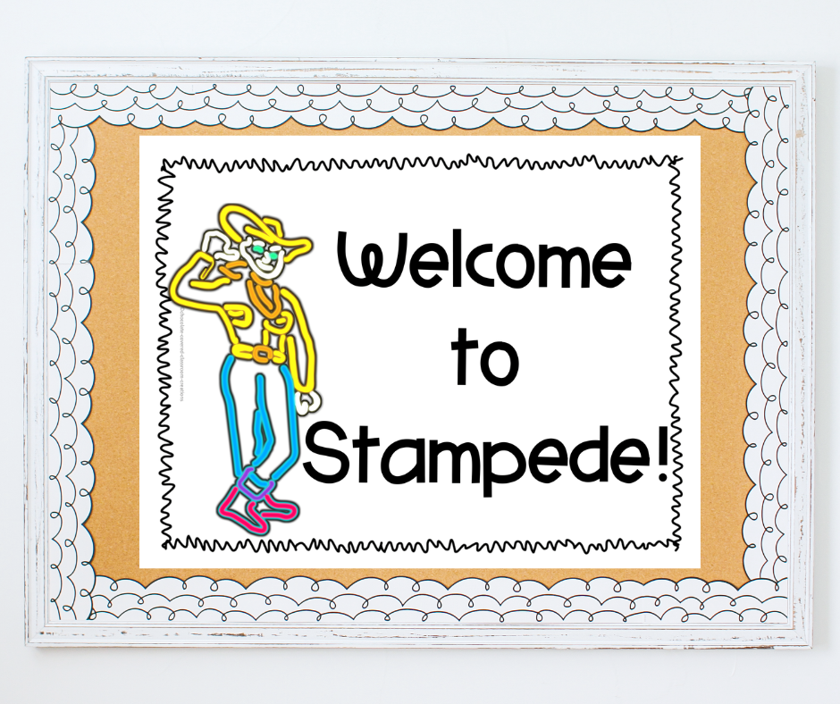 welcome to stampede sign for alberta's geographical regions unit