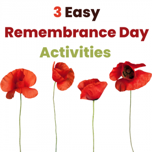 3 easy remembrance day activities for the upper elementary classroom