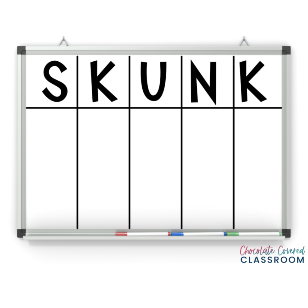 SKUNK game for teaching probability