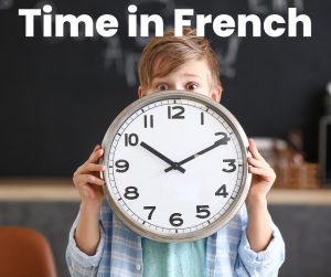 how to write the time in french